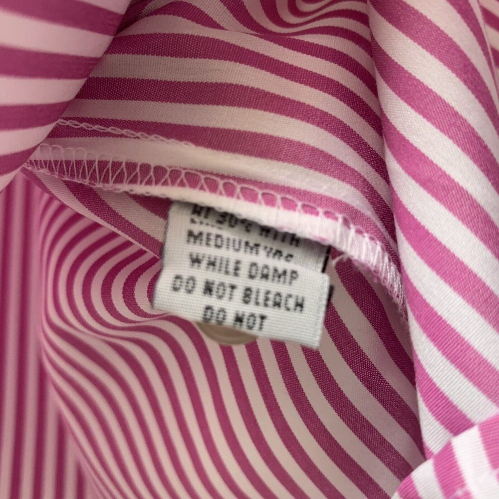 Hawes & Curtis Ladies Shirt Blouse Size 18 Pink Stripe Semi Fitted *NEW* - Picture 10 of 13